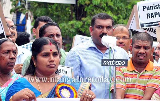 Kerala Samajam protest against Manipal Gang Rape